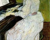 文森特威廉梵高 - 弹钢琴的玛格丽特迦歇